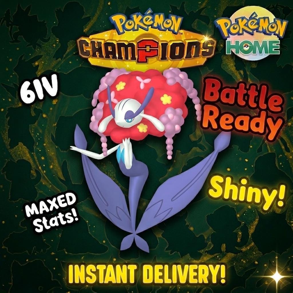 Shiny Florges Pokémon Champions 6IV Competitive Battle Ready - Pokémon HOME digital Pokémon trade by PokeTradingShop