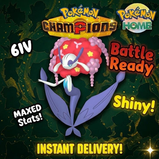Shiny Florges Pokémon Champions 6IV Competitive Battle Ready - Pokémon HOME digital Pokémon trade by PokeTradingShop