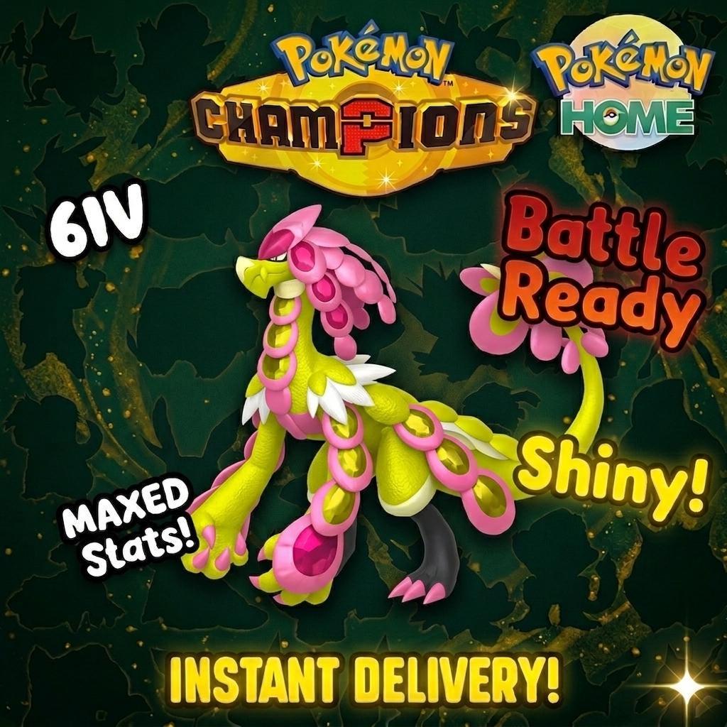 Shiny Kommo-o Pokémon Champions 6IV Competitive Battle Ready - Pokémon HOME digital Pokémon trade by PokeTradingShop