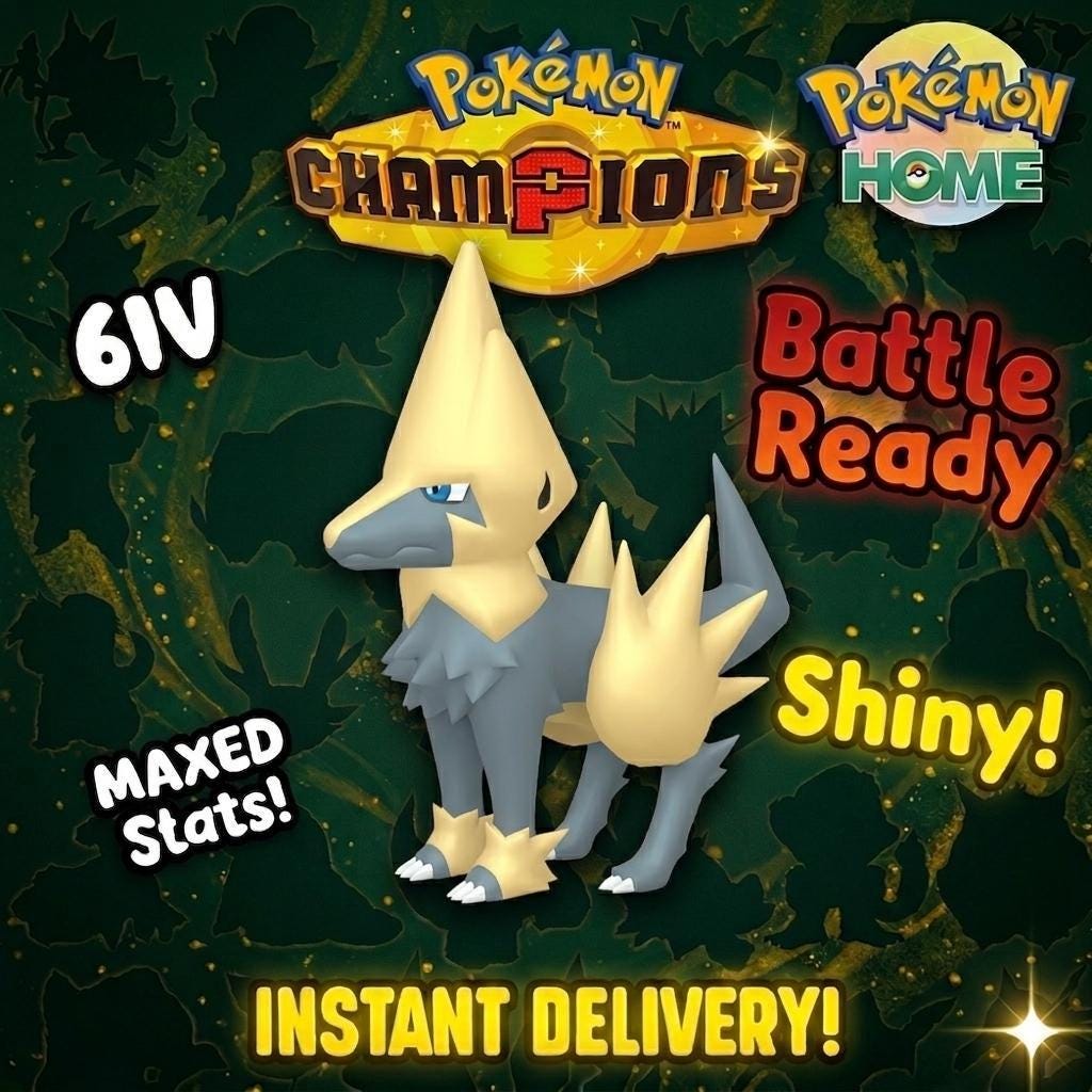 Shiny Manectric Pokémon Champions 6IV Competitive Battle Ready - Pokémon HOME digital Pokémon trade by PokeTradingShop