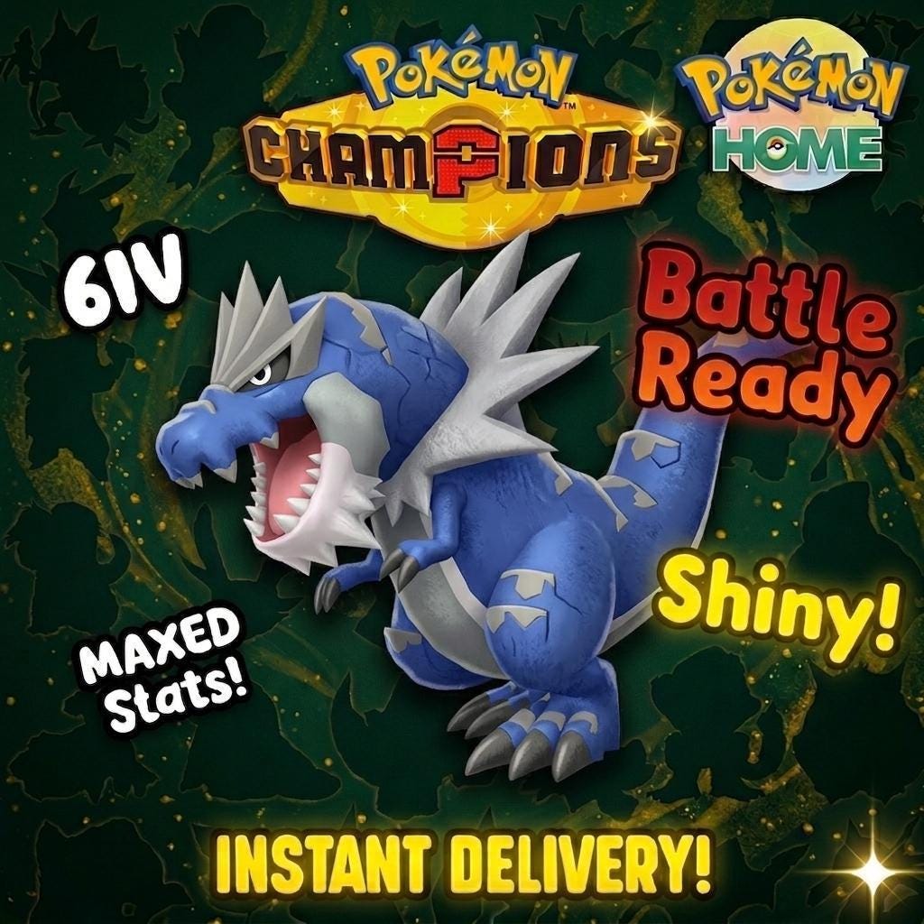 Shiny Tyrantrum Pokémon Champions 6IV Competitive Battle Ready