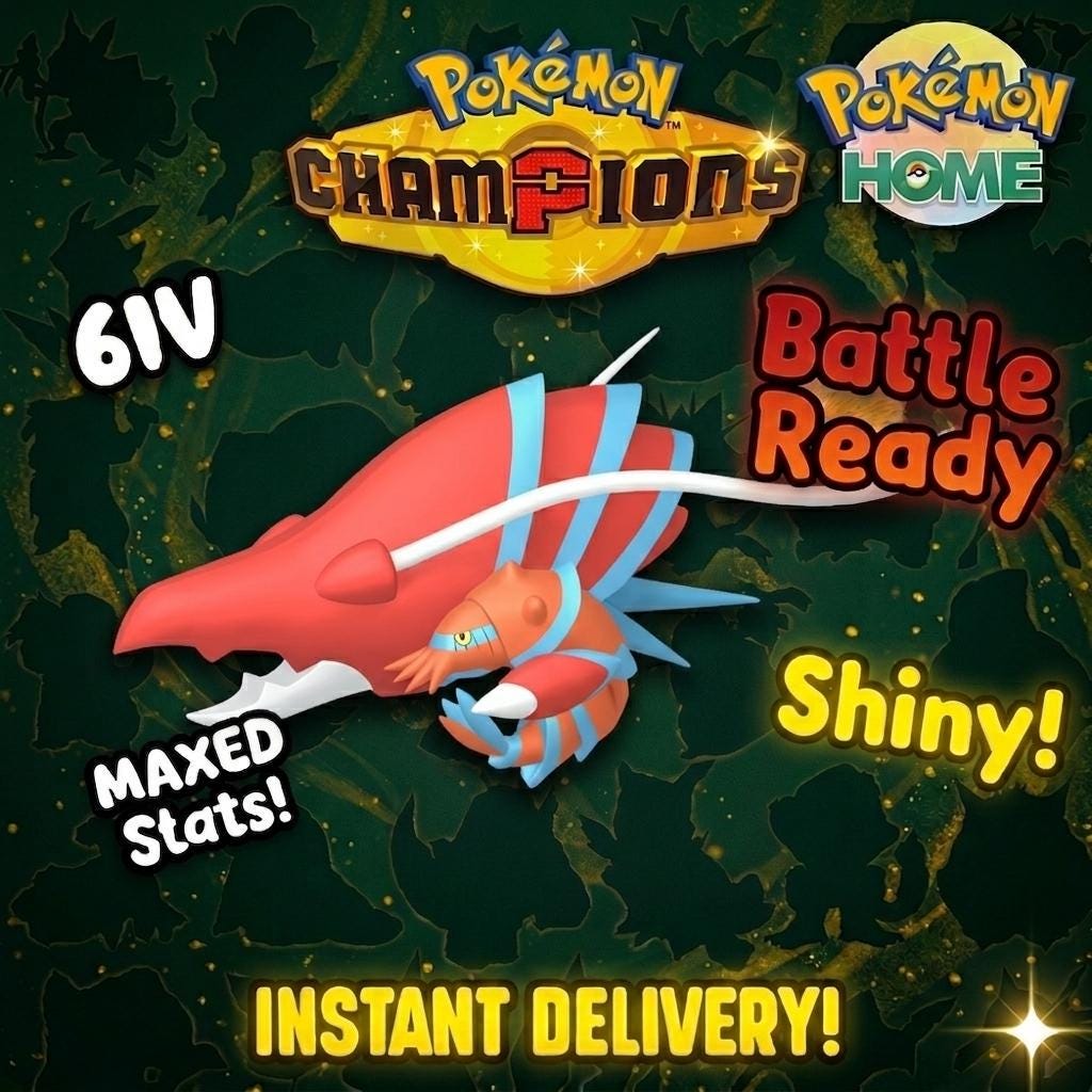 Shiny Clauncher Pokémon Champions 6IV Competitive Battle Ready - Pokémon HOME digital Pokémon trade by PokeTradingShop