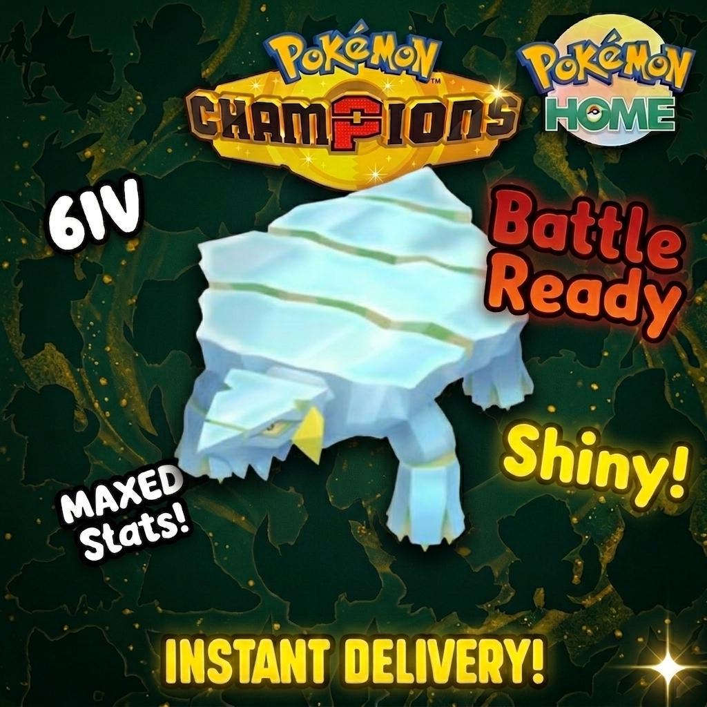 Shiny Avalugg Pokémon Champions 6IV Competitive Battle Ready - Pokémon HOME digital Pokémon trade by PokeTradingShop
