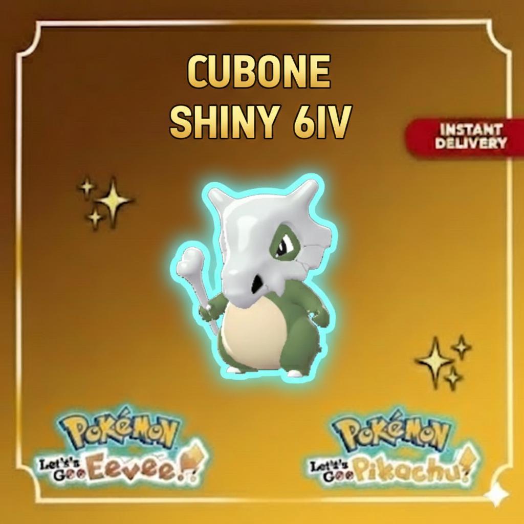 Shiny Cubone Lets Go Pikachu Eevee 6IV Competitive Battle Ready - Pokémon Let's Go Pikachu & Eevee digital Pokémon trade by