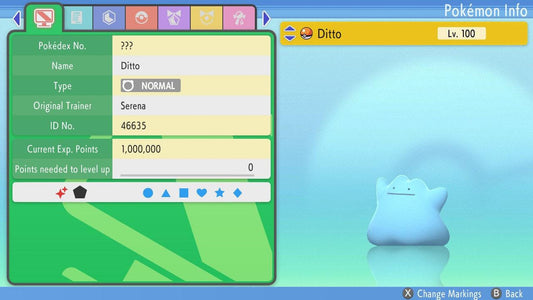 SHINY 6IV DITTO English Pokemon Pokémon Brilliant Diamond and Shining Pearl 6IV - Pokémon Scarlet & Violet digital Pokémon