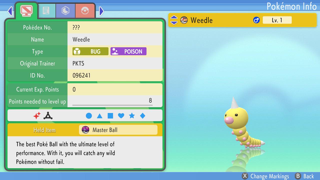 Shiny WEEDLE Pokemon Brilliant Diamond Shining Pearl 6IV Competitive Battle Ready - Pokémon Brilliant Diamond & Shining Pearl