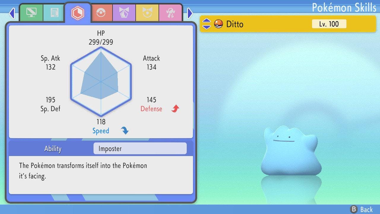 SHINY 6IV DITTO English Pokemon Pokémon Brilliant Diamond and Shining Pearl 6IV - Pokémon Scarlet & Violet digital Pokémon