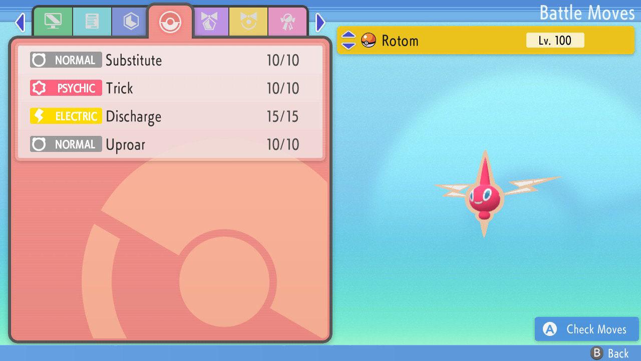 SHINY 6IV ROTOM Pokémon Brilliant Diamond and Shining Pearl 6IV Competitive Battle - Pokémon Brilliant Diamond & Shining