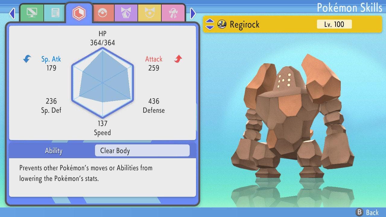 SHINY 6IV REGIROCK Pokemon Brilliant Diamond Shining Pearl 6IV Competitive Battle - Pokémon Brilliant Diamond & Shining Pearl