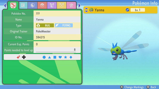 SHINY 6IV YANMA Pokémon Brilliant Diamond and Shining Pearl 6IV Competitive Battle - Pokémon Brilliant Diamond & Shining