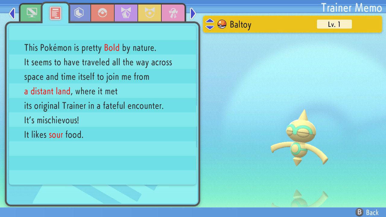 SHINY 6IV BALTOY Pokémon Brilliant Diamond and Shining Pearl 6IV Competitive - Pokémon Brilliant Diamond & Shining Pearl