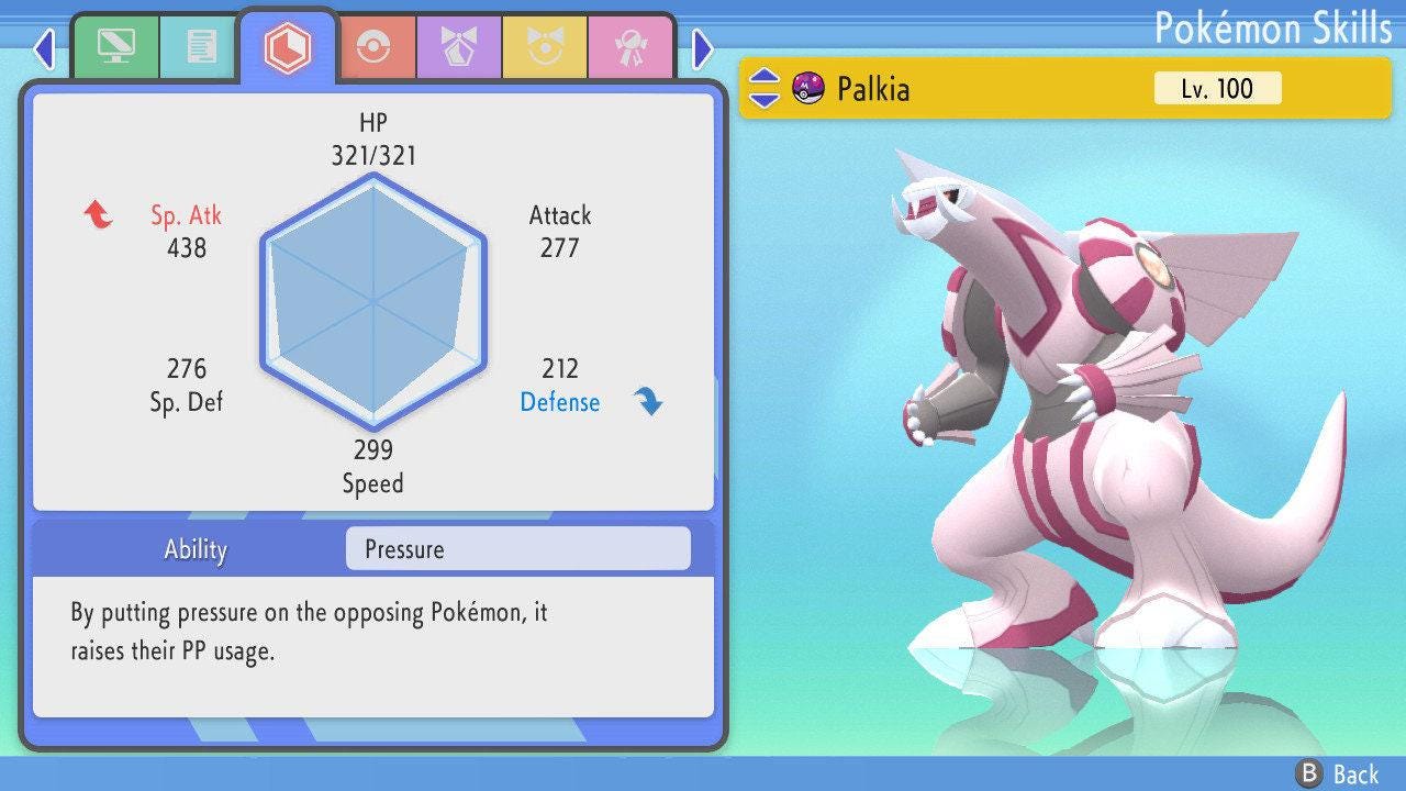 Shiny Palkia Pokemon Brilliant Diamond Shining Pearl 6IV Competitive Battle Ready - Pokémon Brilliant Diamond & Shining Pearl