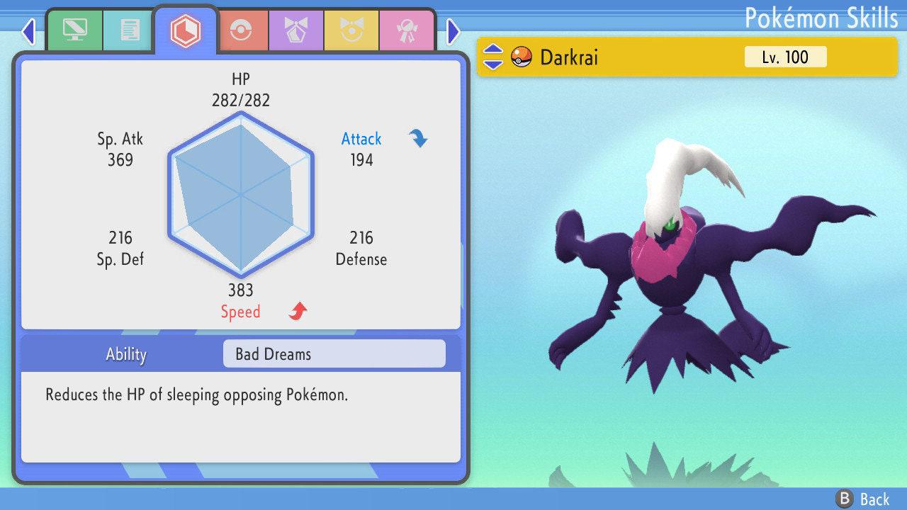 Shiny Darkrai Pokemon Brilliant Diamond Shining Pearl 6IV Competitive Battle Ready - Pokémon Brilliant Diamond & Shining