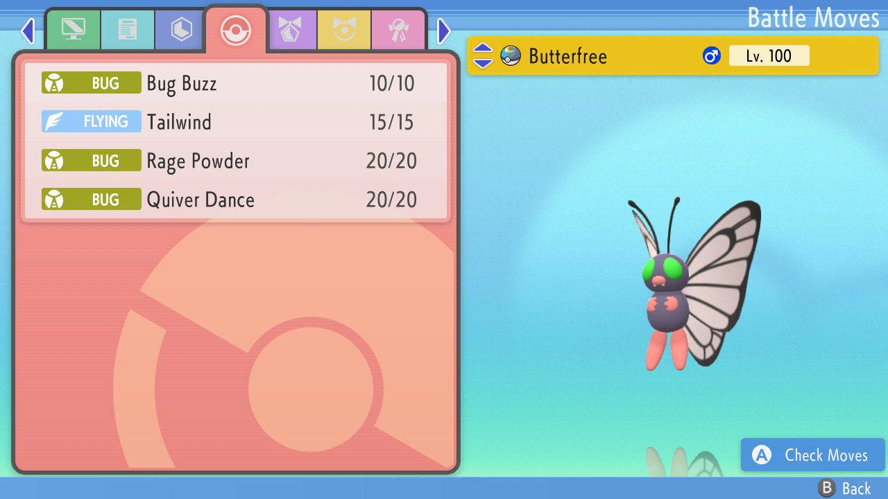 SHINY 6IV BUTTERFREE Pokemon Brilliant Diamond Shining Pearl 6IV Competitive - Pokémon Brilliant Diamond & Shining Pearl