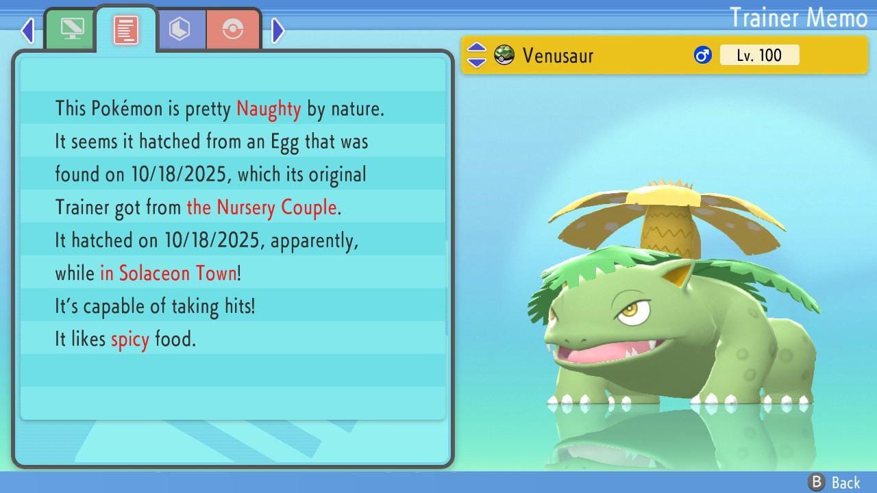 Shiny VENUSAUR Pokemon Brilliant Diamond Shining Pearl 6IV Competitive Battle - Pokémon Brilliant Diamond & Shining Pearl