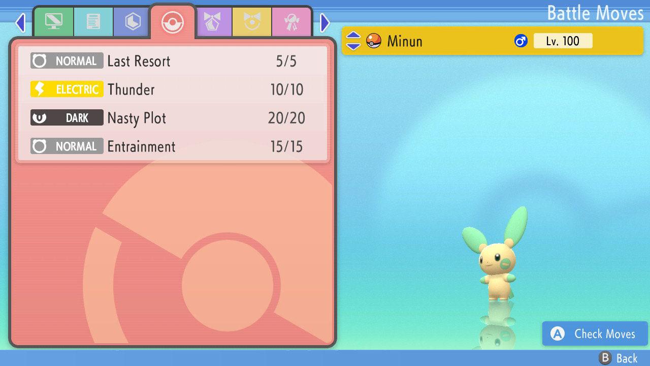 SHINY 6IV MINUN Pokémon Brilliant Diamond and Shining Pearl 6IV Competitive Battle - Pokémon Brilliant Diamond & Shining