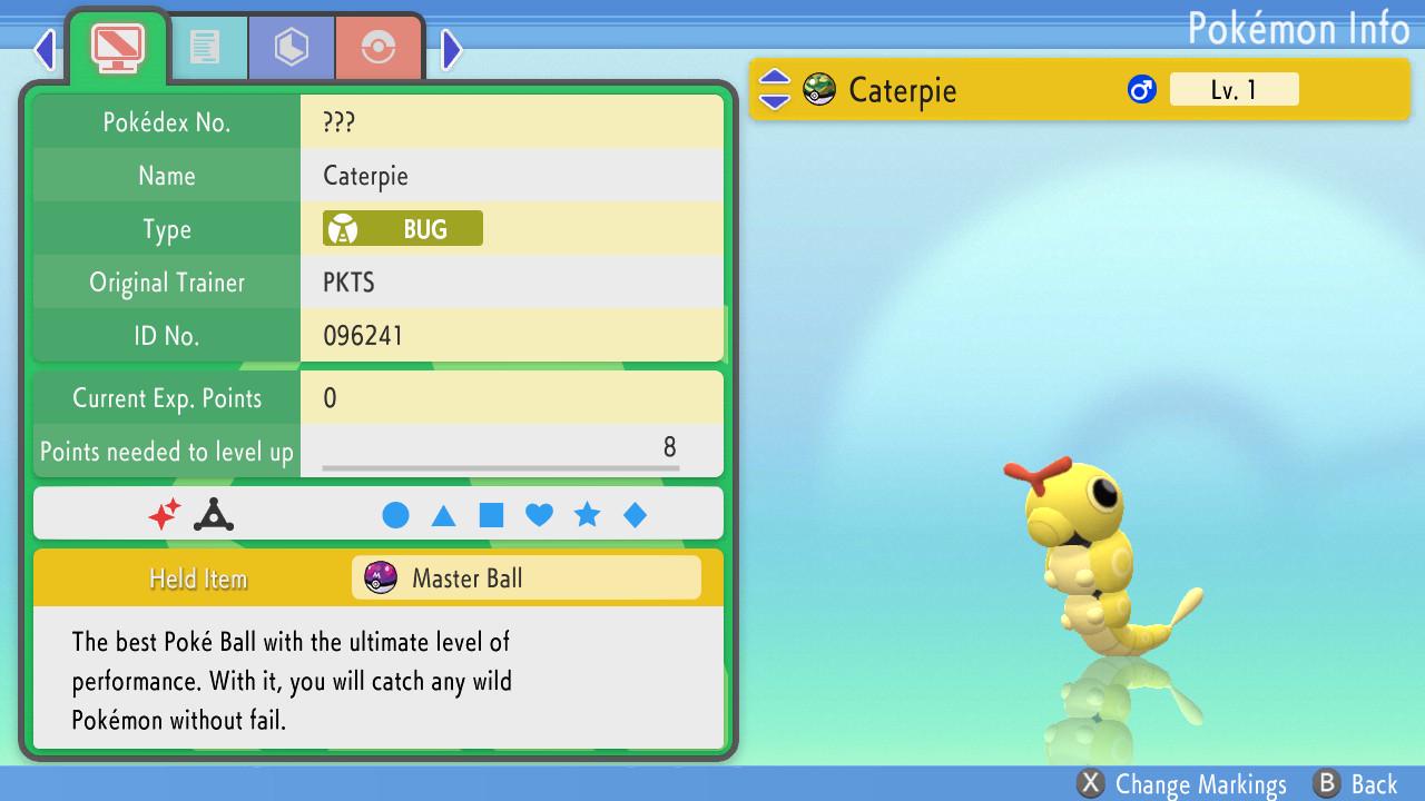 Shiny CATERPIE Pokemon Brilliant Diamond Shining Pearl 6IV Competitive Battle - Pokémon Brilliant Diamond & Shining Pearl