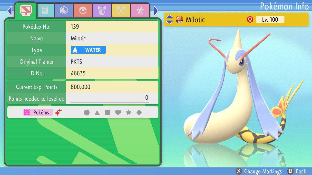 SHINY 6IV MILOTIC Pokemon Brilliant Diamond Shining Pearl 6IV Competitive Battle - Pokémon Brilliant Diamond & Shining Pearl