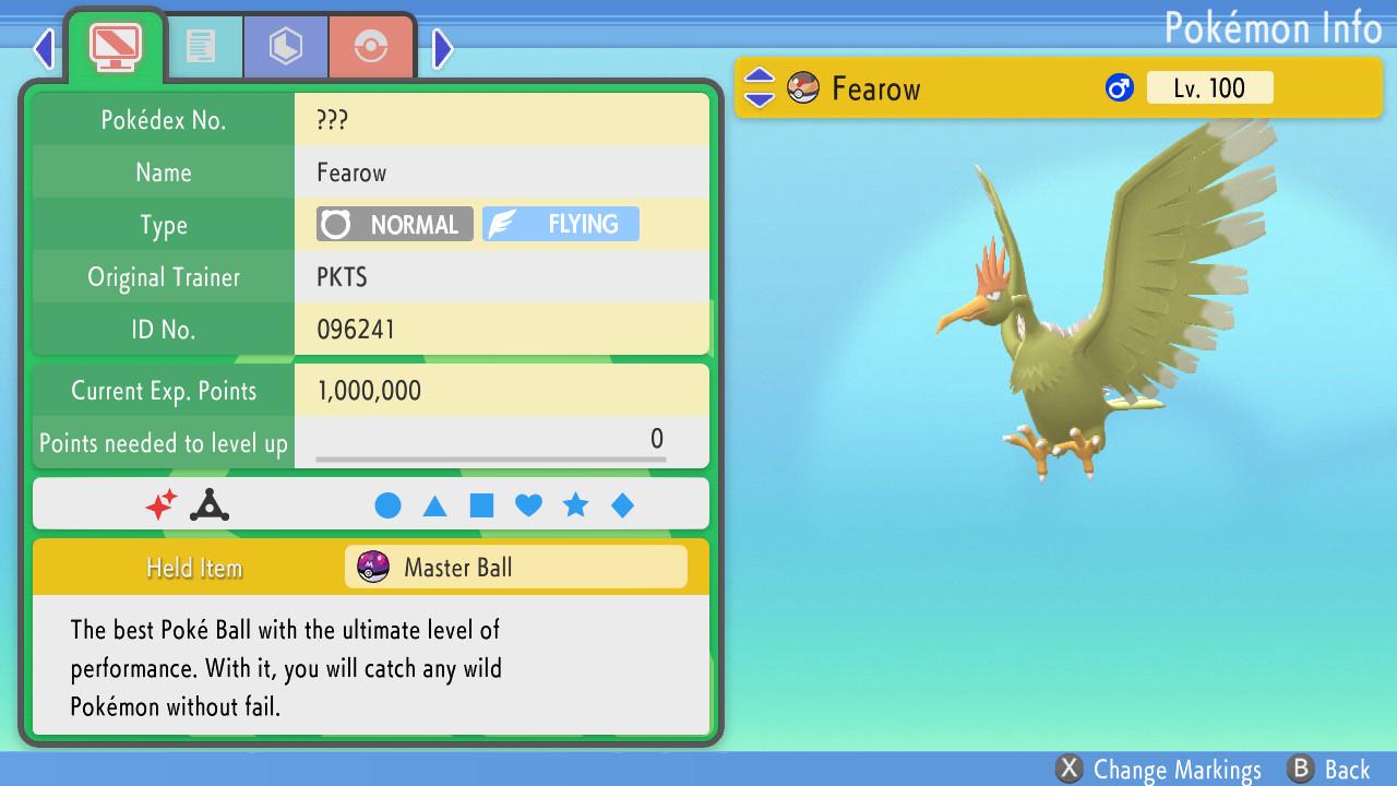Shiny FEAROW Pokemon Brilliant Diamond Shining Pearl 6IV Competitive Battle Ready - Pokémon Brilliant Diamond & Shining Pearl