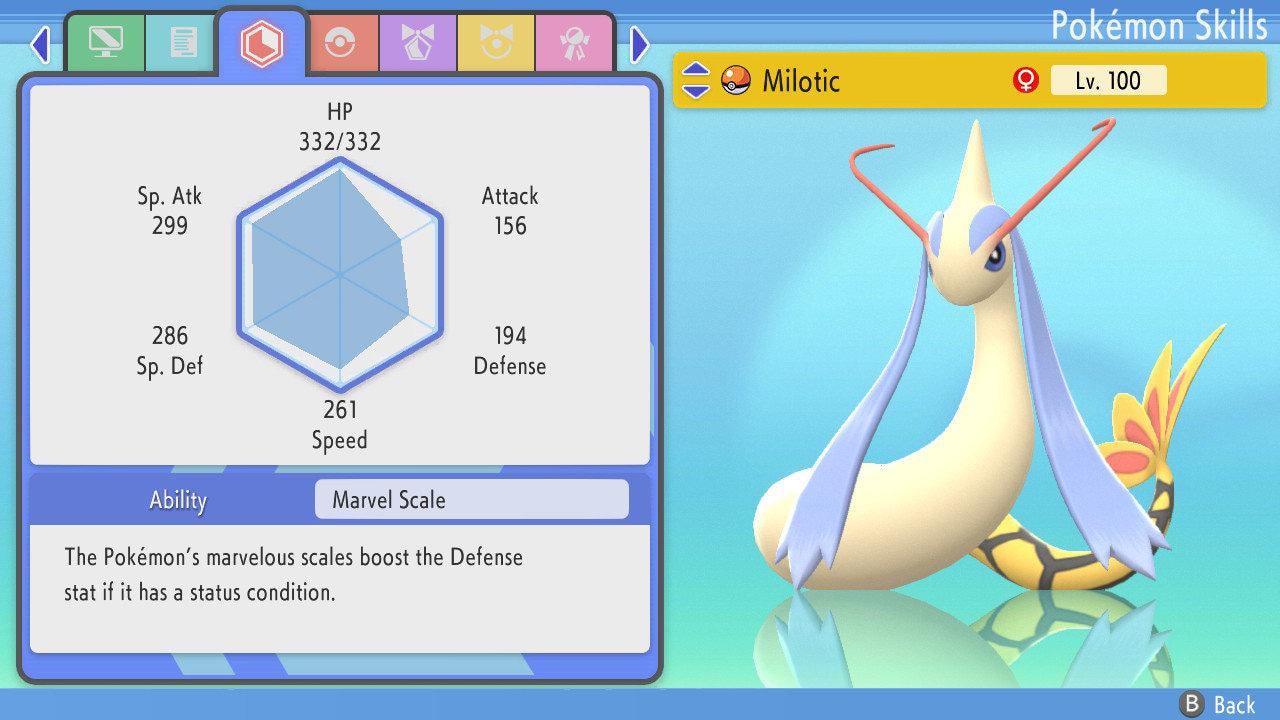 SHINY 6IV MILOTIC Pokemon Brilliant Diamond Shining Pearl 6IV Competitive Battle - Pokémon Brilliant Diamond & Shining Pearl