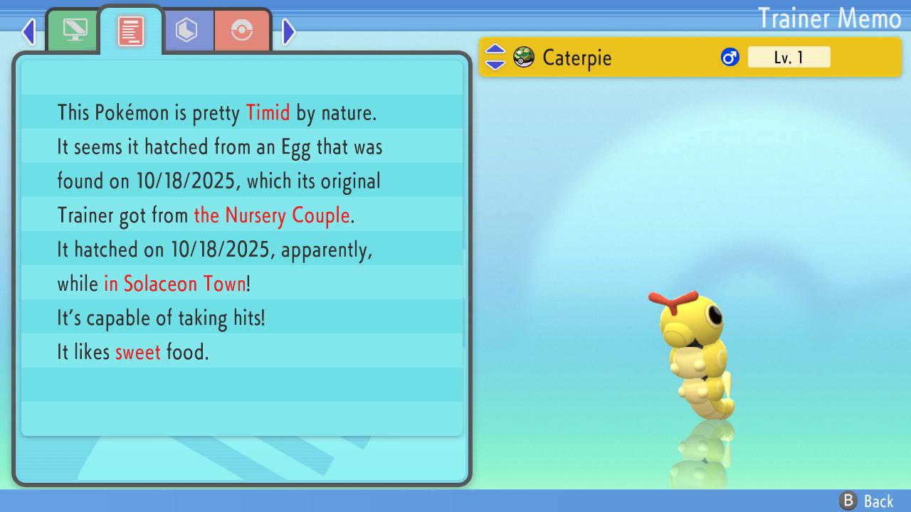 Shiny CATERPIE Pokemon Brilliant Diamond Shining Pearl 6IV Competitive Battle - Pokémon Brilliant Diamond & Shining Pearl