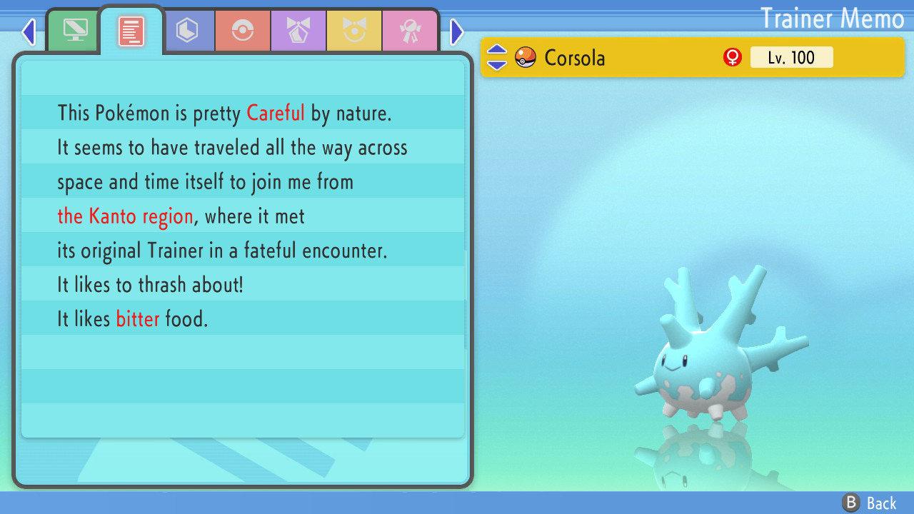 SHINY 6IV CORSOLA Pokemon Brilliant Diamond Shining Pearl 6IV Competitive Battle Ready – image 3
