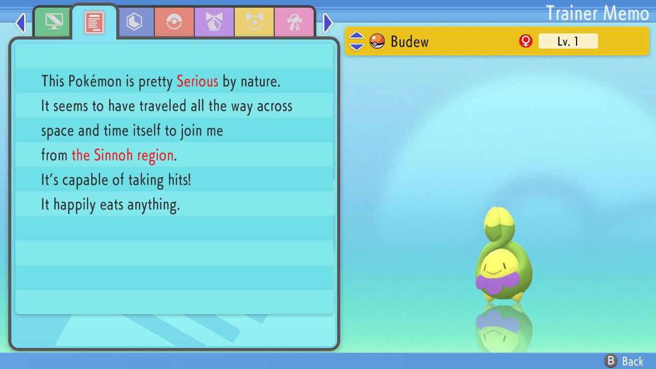 SHINY 6IV BUDEW Pokémon Brilliant Diamond and Shining Pearl 6IV Competitive Battle - Pokémon Brilliant Diamond & Shining