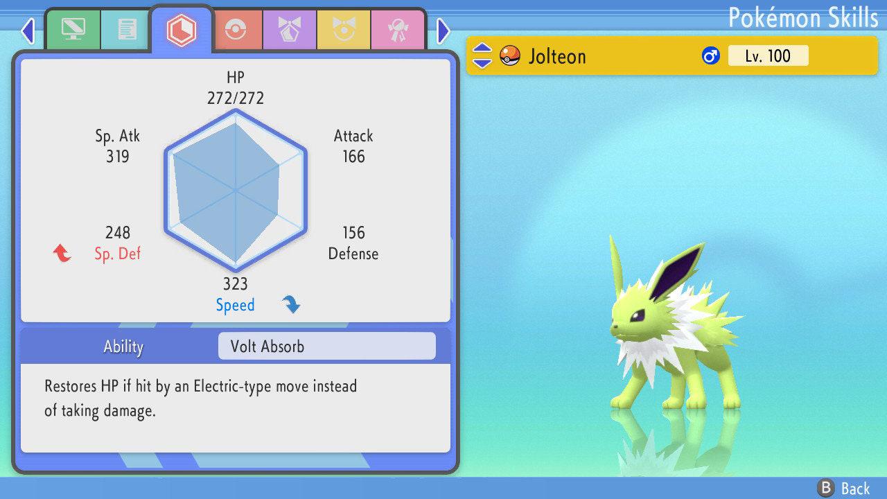 SHINY 6IV JOLTEON Pokemon Brilliant Diamond Shining Pearl 6IV Competitive Battle - Pokémon Brilliant Diamond & Shining Pearl