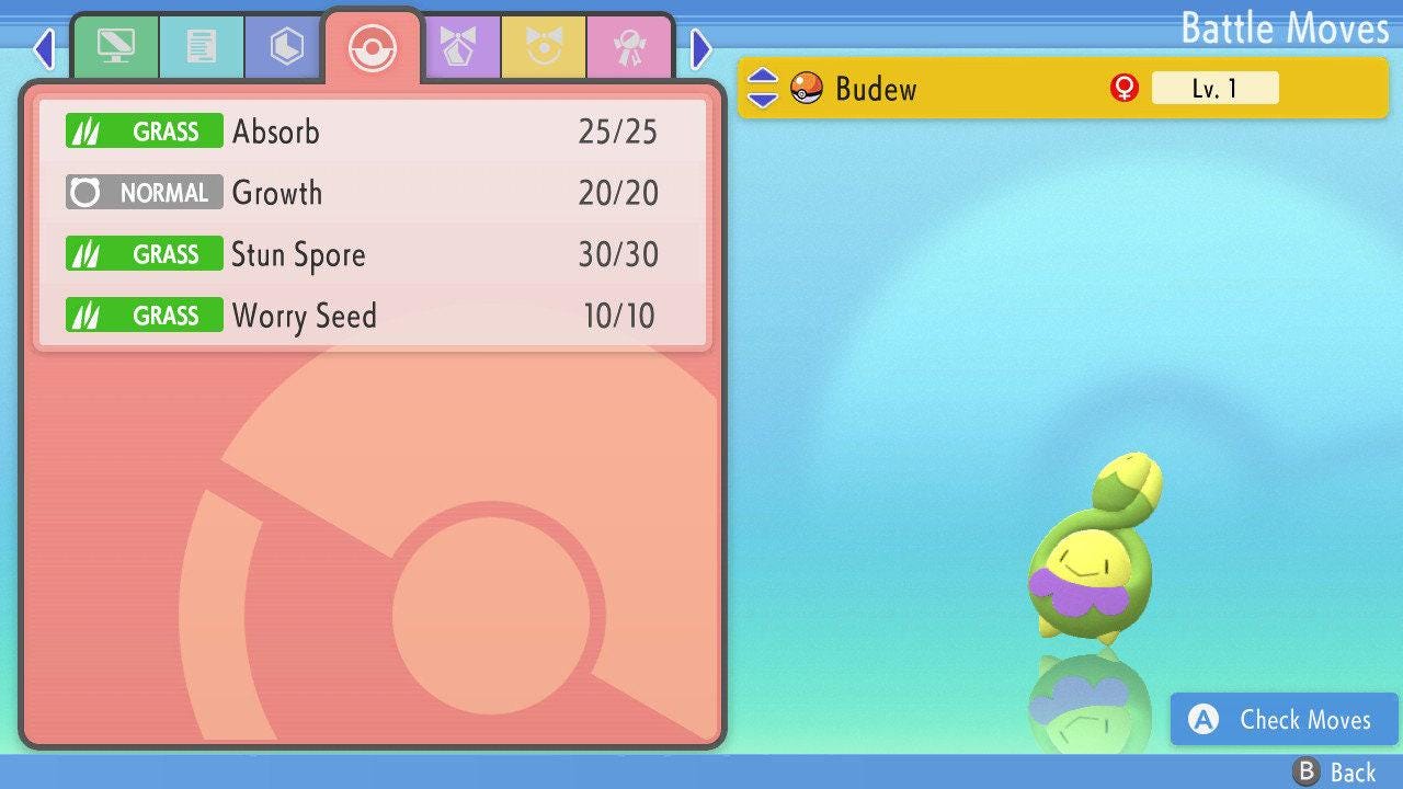 SHINY 6IV BUDEW Pokémon Brilliant Diamond and Shining Pearl 6IV Competitive Battle - Pokémon Brilliant Diamond & Shining