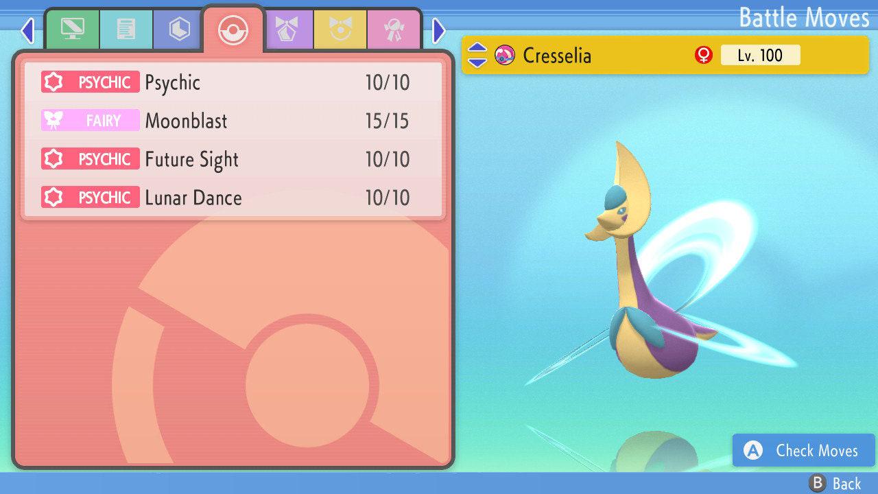 Shiny Cresselia 6IV Switch 2 BDSP Pokémon Brilliant Diamond Shining Pearl Battle - Pokémon Brilliant Diamond & Shining Pearl