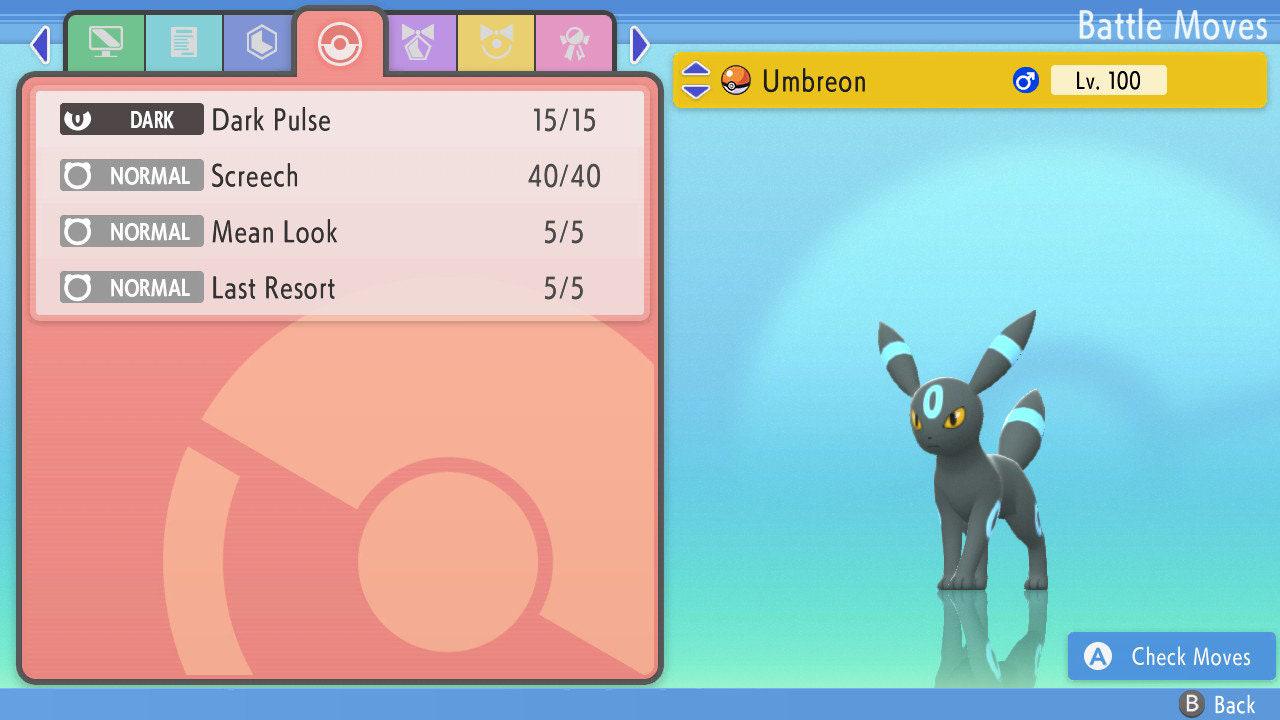 SHINY 6IV UMBREON Pokemon Brilliant Diamond Shining Pearl 6IV Competitive Battle - Pokémon Brilliant Diamond & Shining Pearl