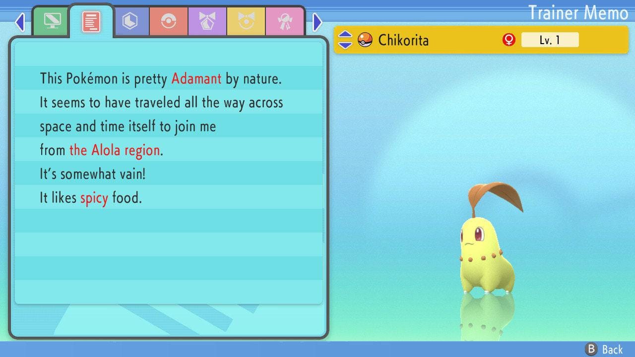 SHINY 6IV CHIKORITA Pokemon Brilliant Diamond Shining Pearl 6IV Competitive Battle Ready – image 2