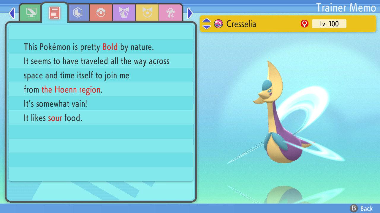 Shiny Cresselia 6IV Switch 2 BDSP Pokémon Brilliant Diamond Shining Pearl Battle - Pokémon Brilliant Diamond & Shining Pearl