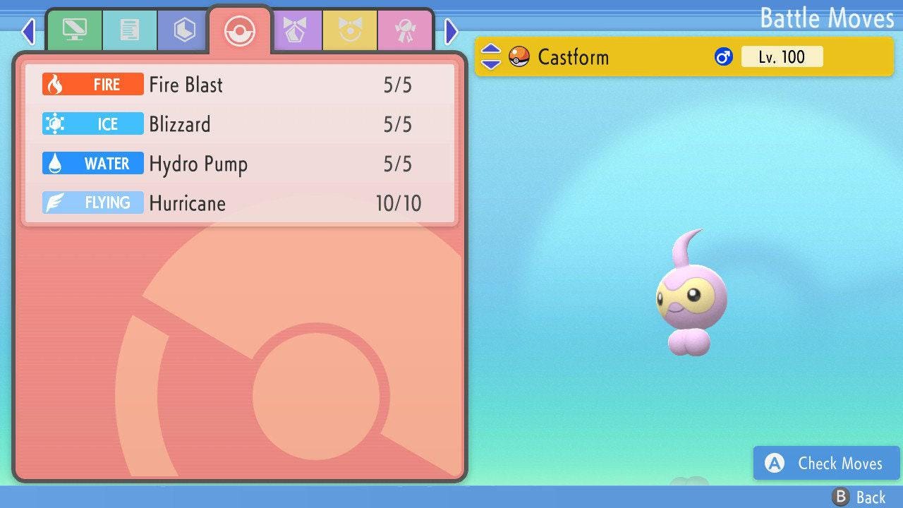 SHINY 6IV CASTFORM Pokemon Brilliant Diamond Shining Pearl 6IV Competitive Battle - Pokémon Brilliant Diamond & Shining Pearl