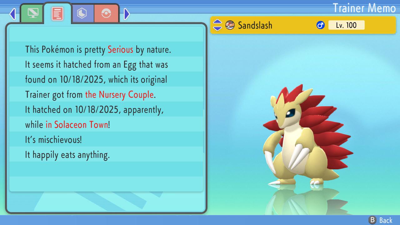 Shiny SANDSLASH Pokemon Brilliant Diamond Shining Pearl 6IV Competitive Battle - Pokémon Brilliant Diamond & Shining Pearl