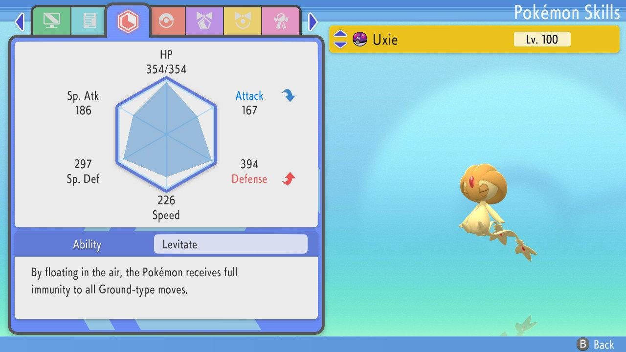 SHINY 6IV UXIE Pokemon Brilliant Diamond Shining Pearl 6IV Competitive Battle - Pokémon Brilliant Diamond & Shining Pearl