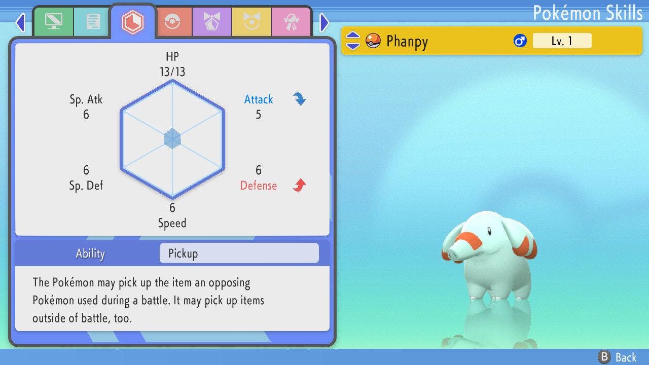 SHINY 6IV PHANPY Pokémon Brilliant Diamond and Shining Pearl 6IV Competitive - Pokémon Brilliant Diamond & Shining Pearl