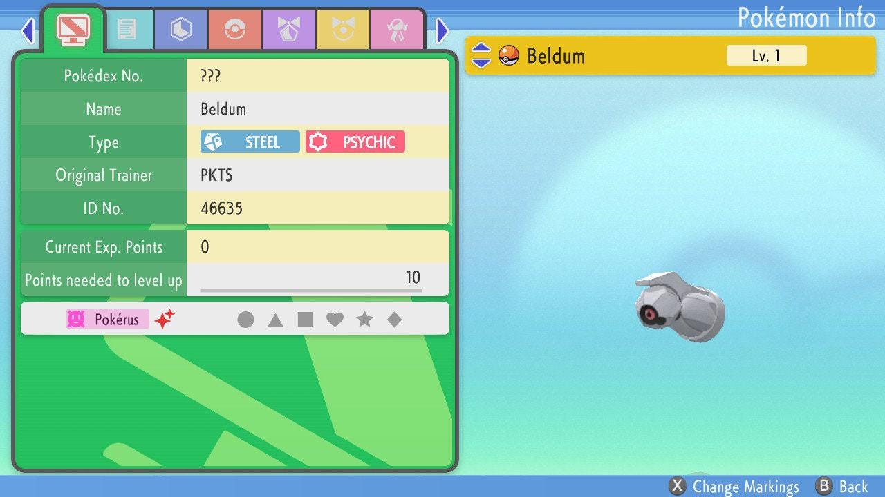 SHINY 6IV BELDUM Pokémon Brilliant Diamond and Shining Pearl 6IV Competitive - Pokémon Brilliant Diamond & Shining Pearl