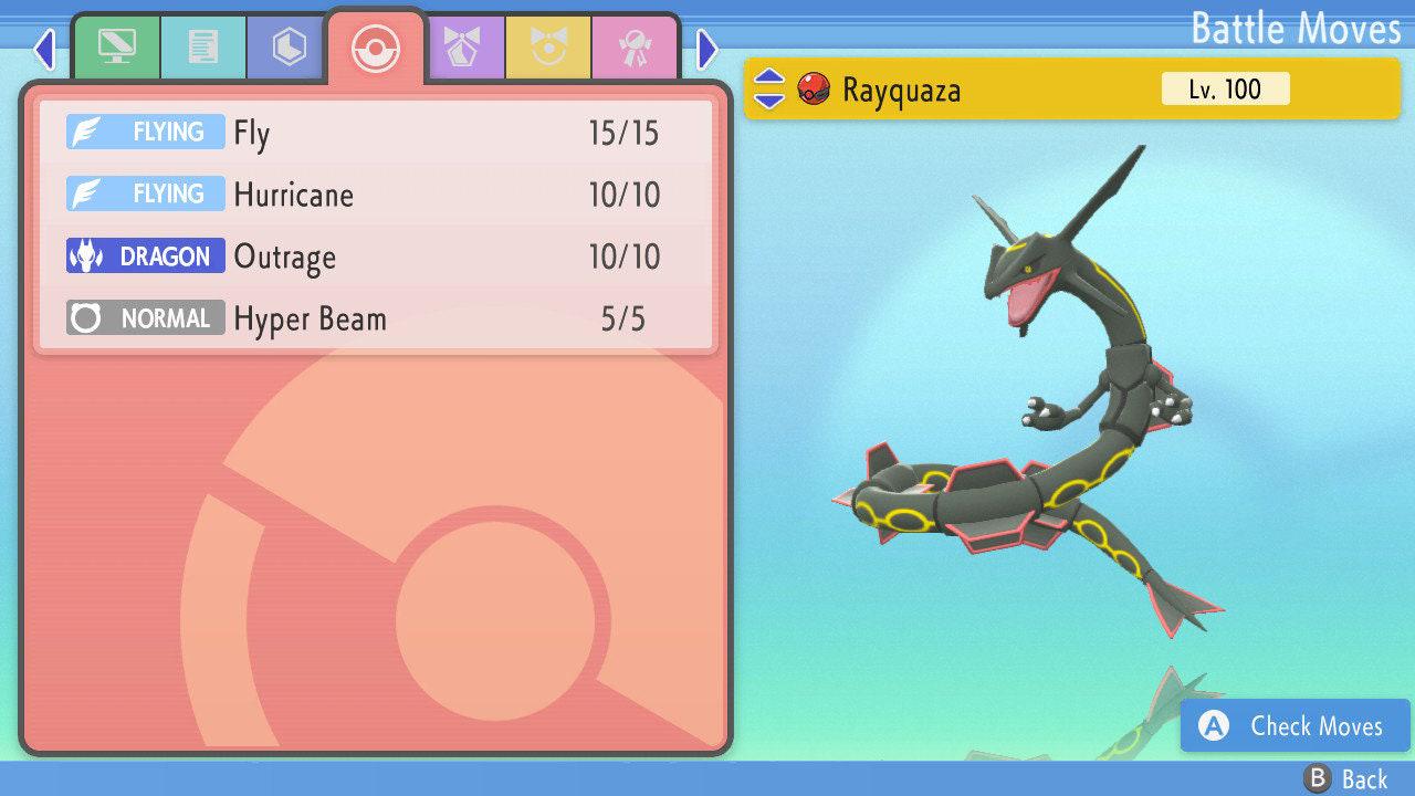 SHINY 6IV RAYQUAZA Pokemon Brilliant Diamond Shining Pearl 6IV Competitive Battle - Pokémon Brilliant Diamond & Shining Pearl