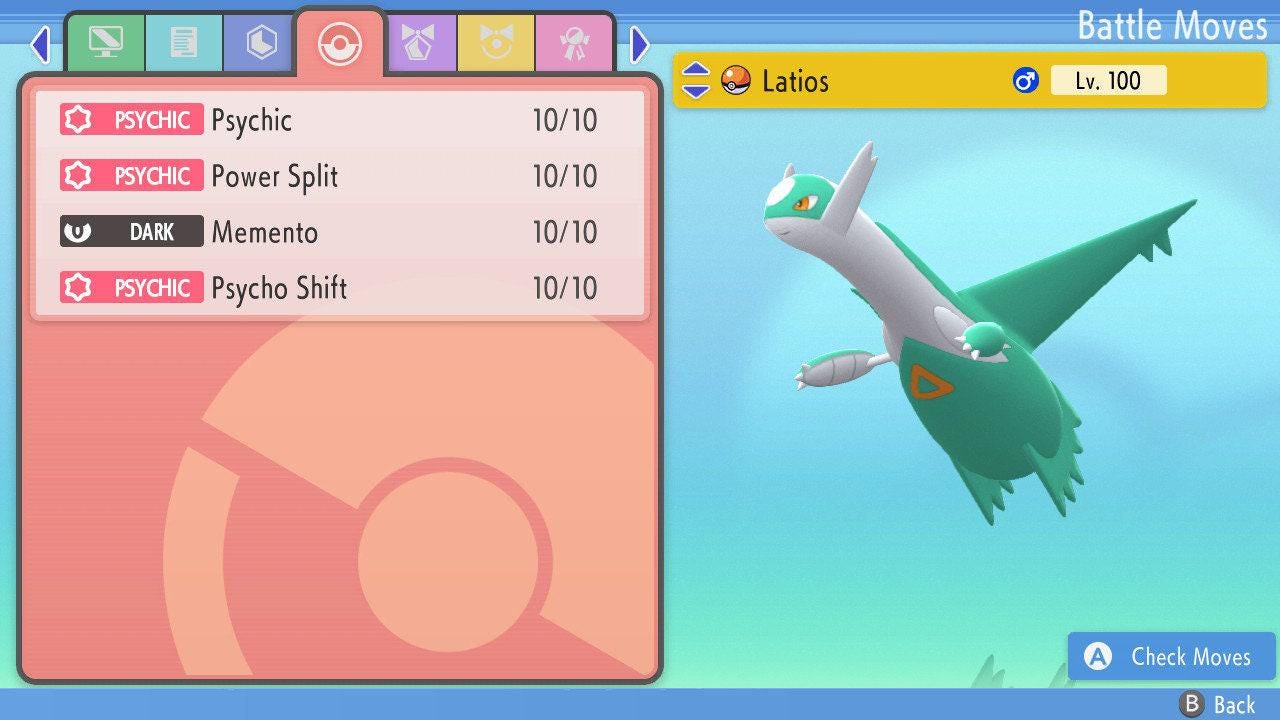 SHINY 6IV LATIOS Pokemon Brilliant Diamond Shining Pearl 6IV Competitive Battle - Pokémon Brilliant Diamond & Shining Pearl