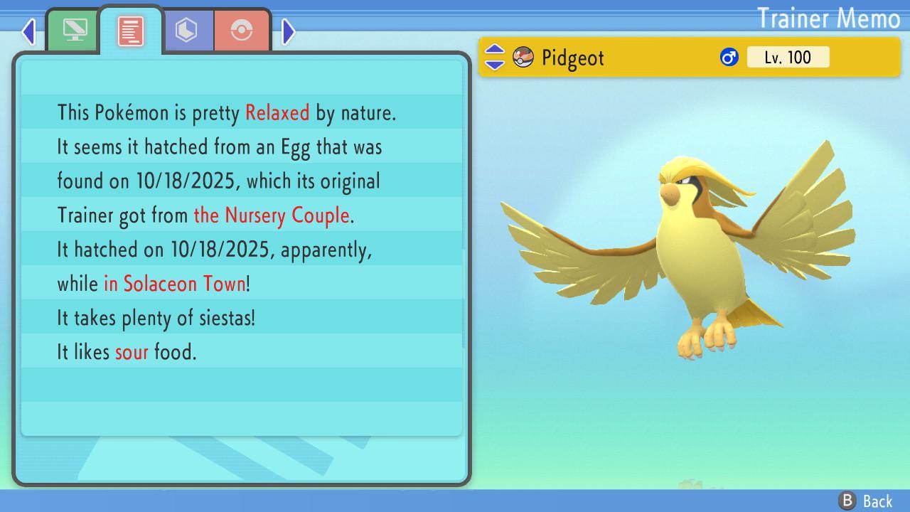 Shiny PIDGEOT Pokemon Brilliant Diamond Shining Pearl 6IV Competitive Battle Ready - Pokémon Brilliant Diamond & Shining