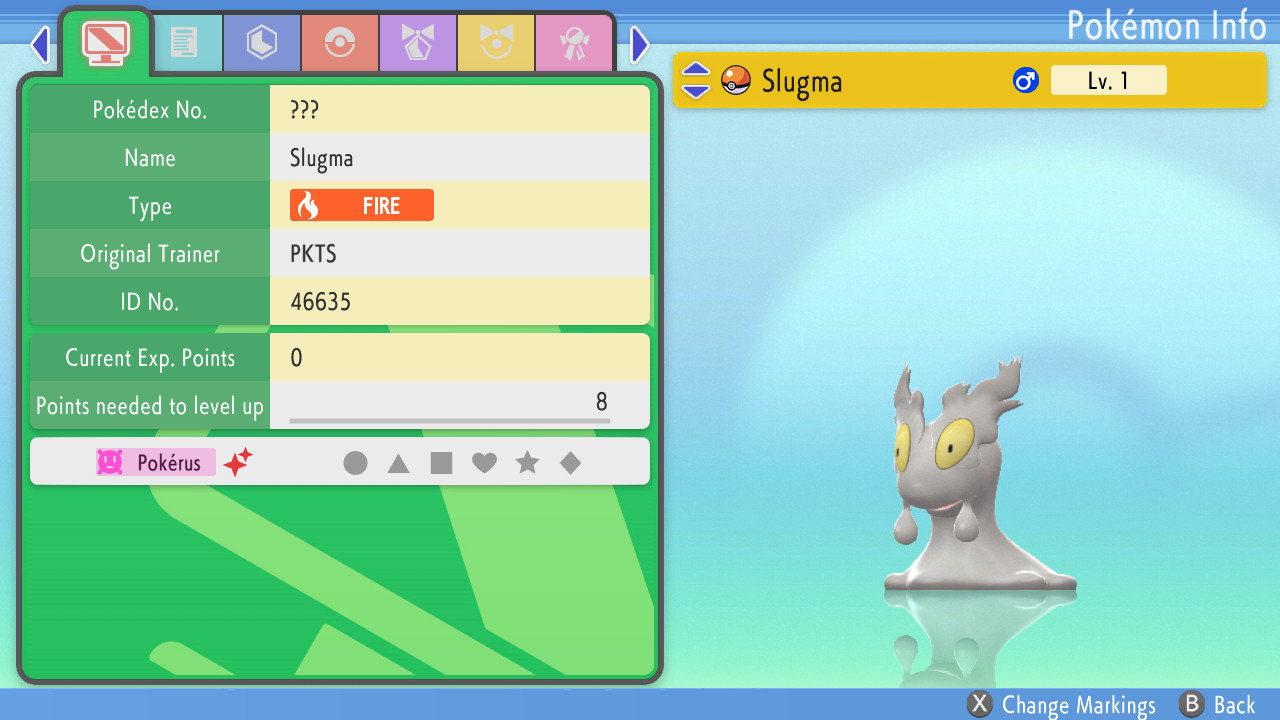 SHINY 6IV SLUGMA Pokémon Brilliant Diamond and Shining Pearl 6IV Competitive - Pokémon Brilliant Diamond & Shining Pearl