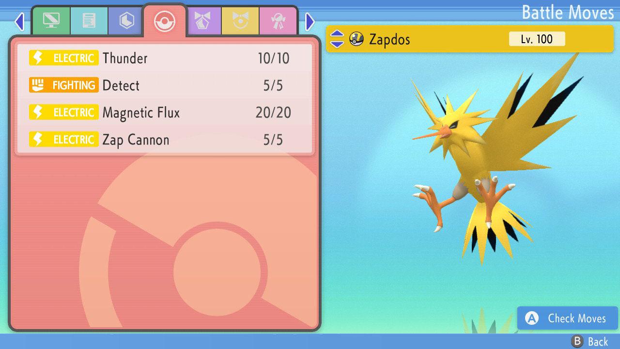 SHINY 6IV ZAPDOS Pokemon Brilliant Diamond Shining Pearl 6IV Competitive Battle - Pokémon Brilliant Diamond & Shining Pearl
