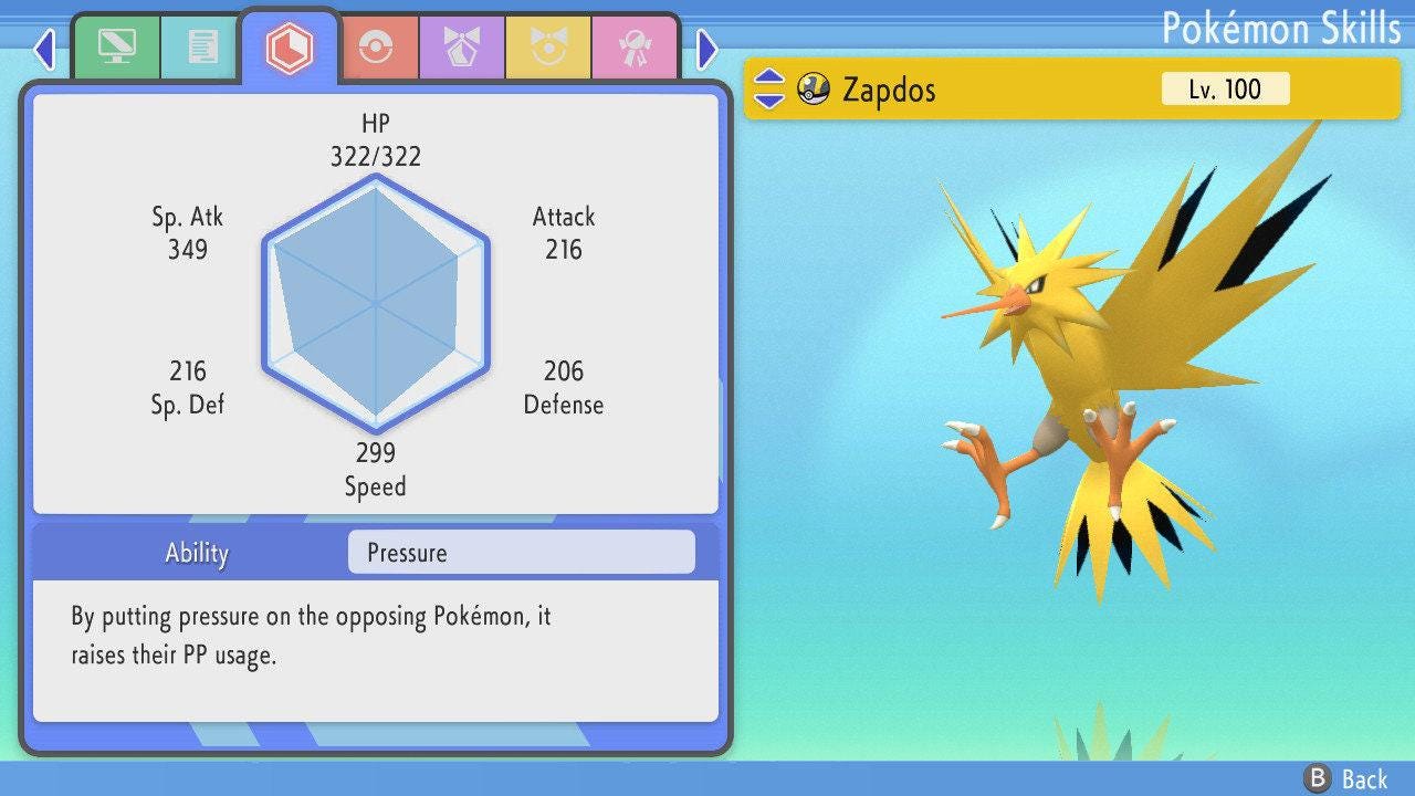 SHINY 6IV ZAPDOS Pokemon Brilliant Diamond Shining Pearl 6IV Competitive Battle Ready – image 3