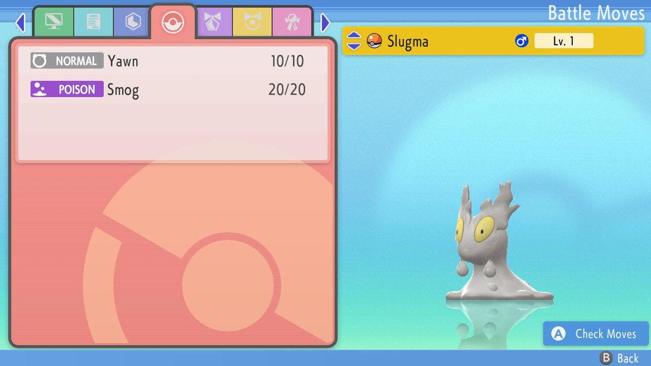 SHINY 6IV SLUGMA Pokémon Brilliant Diamond and Shining Pearl 6IV Competitive - Pokémon Brilliant Diamond & Shining Pearl