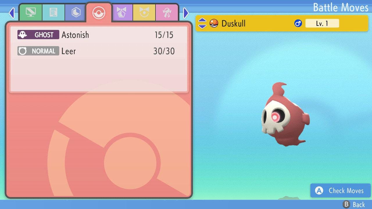 SHINY 6IV DUSKULL Pokemon Brilliant Diamond Shining Pearl 6IV Competitive Battle - Pokémon Brilliant Diamond & Shining Pearl