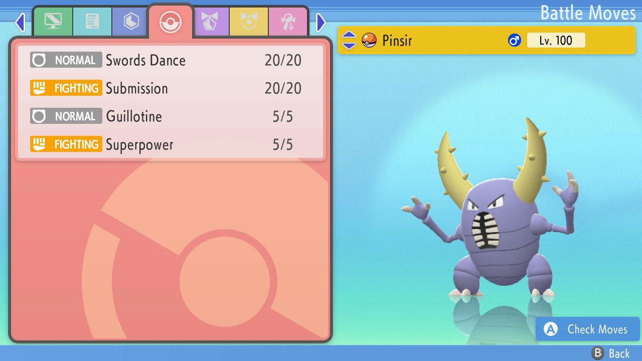 SHINY 6IV PINSIR Pokémon Brilliant Diamond and Shining Pearl 6IV Competitive - Pokémon Brilliant Diamond & Shining Pearl