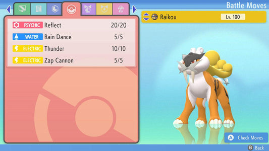 SHINY 6IV RAIKOU Pokemon Brilliant Diamond Shining Pearl 6IV Competitive Battle - Pokémon Brilliant Diamond & Shining Pearl
