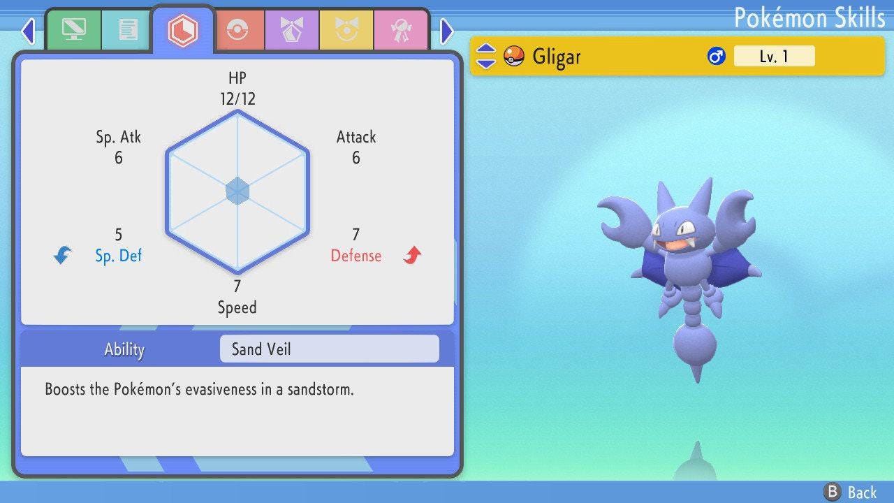 SHINY 6IV GLIGAR Pokémon Brilliant Diamond and Shining Pearl 6IV Competitive - Pokémon Brilliant Diamond & Shining Pearl