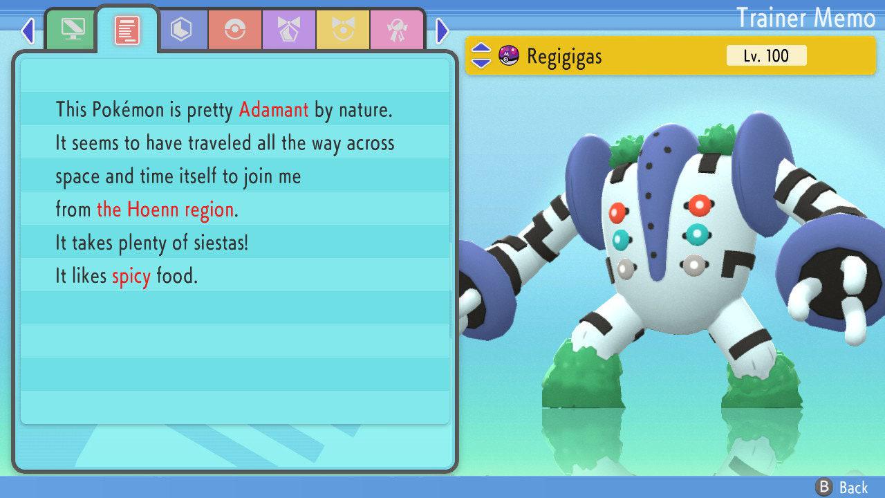 SHINY 6IV REGIGIGAS Pokemon Brilliant Diamond Shining Pearl 6IV Competitive Battle - Pokémon Brilliant Diamond & Shining